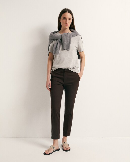 Imagem 0 de Calças Capri com Fivela