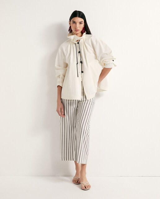 Imagen 0 de Pantalón culotte rayas