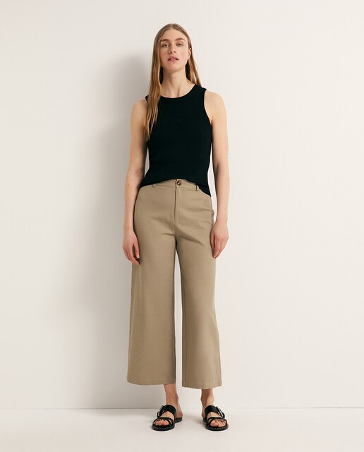 Imagen 0 de Pantalón culotte lino