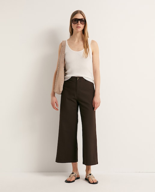 Imagen 0 de Pantalón culotte lino