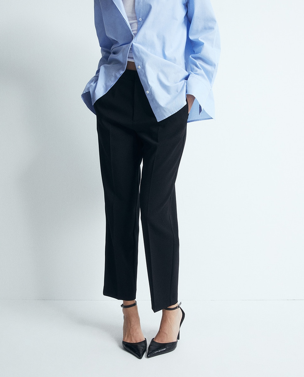 Pantalón liso - Sfera - Negro Negro-2