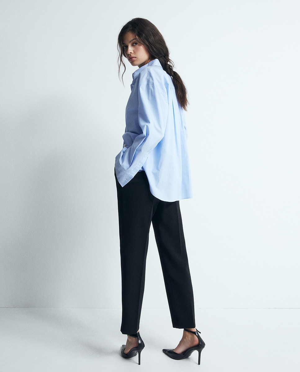 Pantalón liso - Sfera - Negro Negro-4