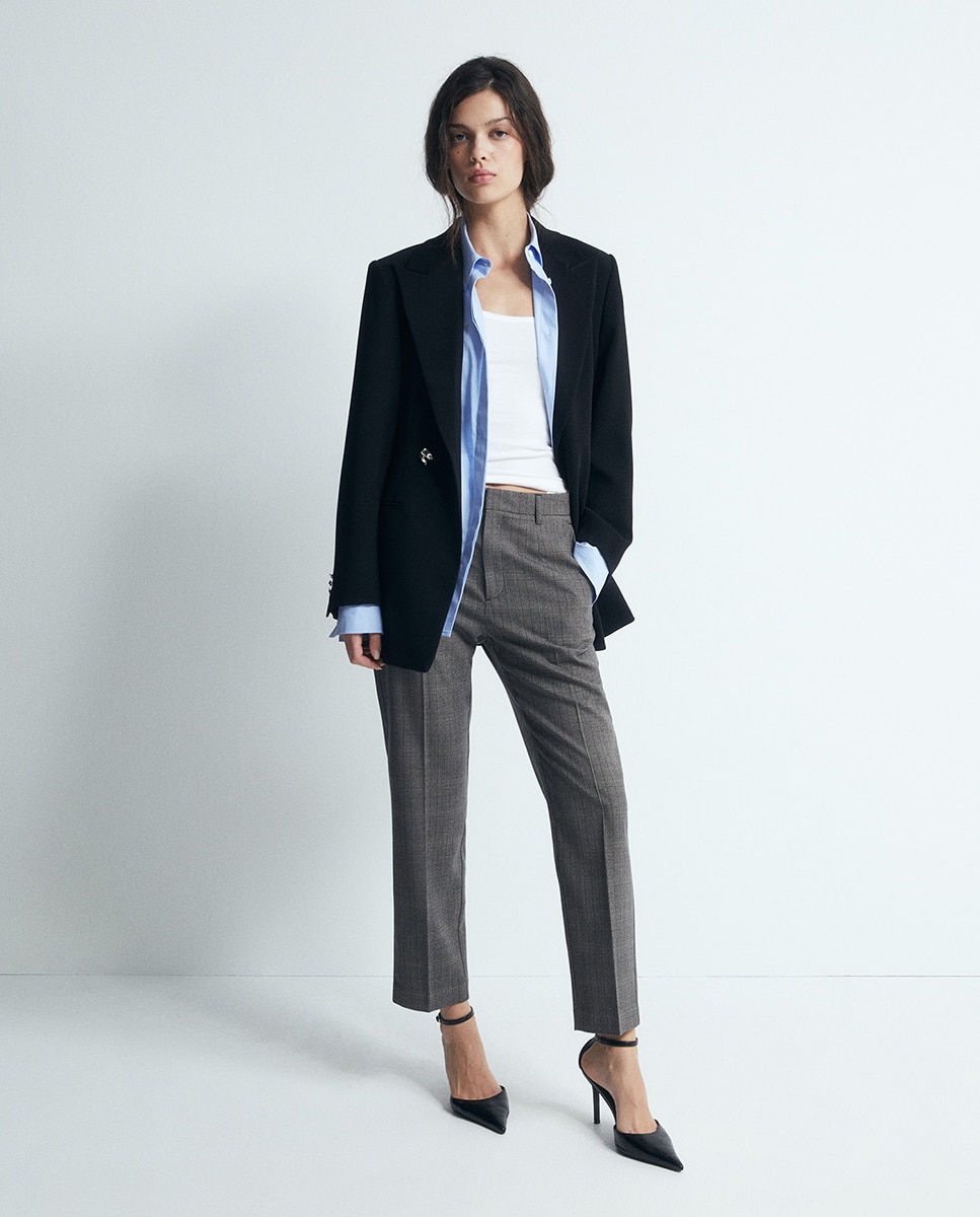 Imagen 0 de Pantalón cuadros 820 Gris medio