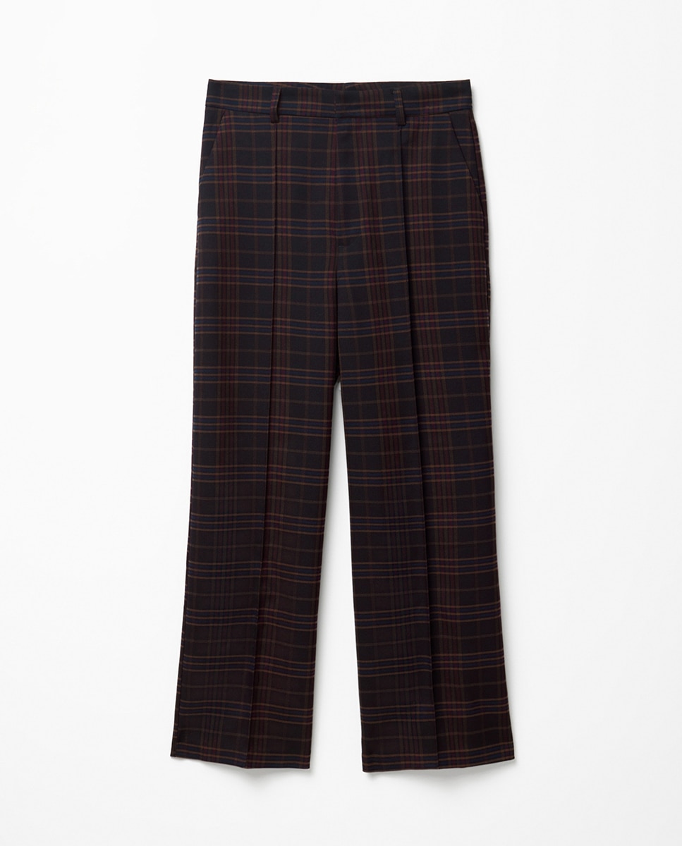 Calças Culotte com Fantasia Azul-marinho-5