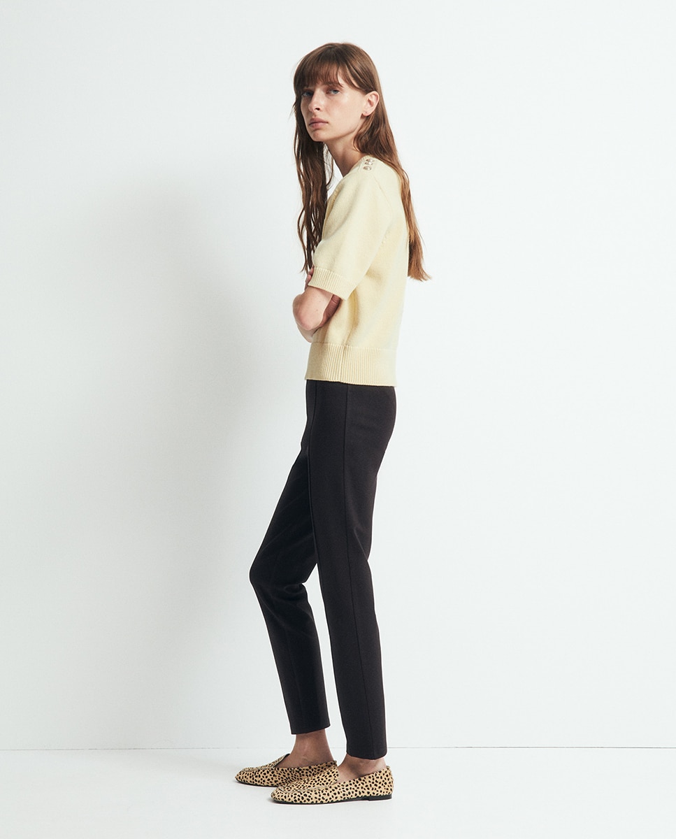 Legging punto roma - Sfera - Negro Negro-3