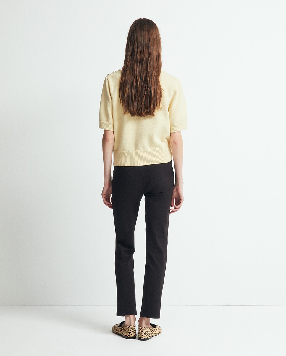 Legging punto roma - Sfera - Negro Negro-4
