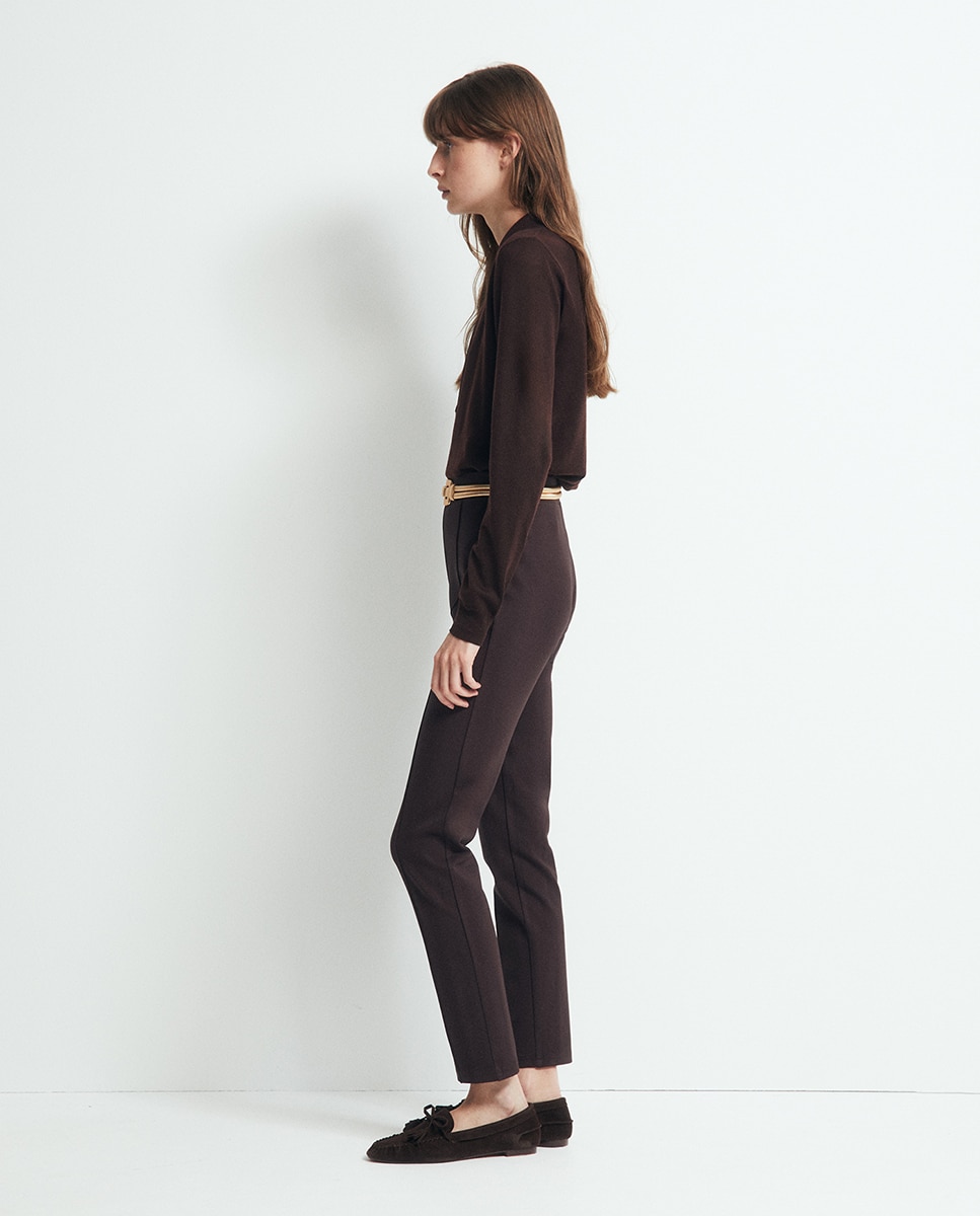 Legging punto roma - Sfera - Chocolate Chocolate-3