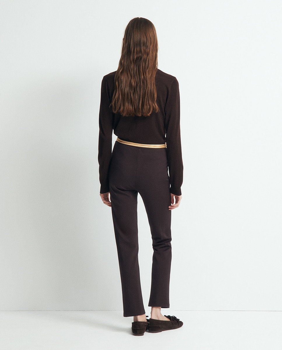 Legging punto roma - Sfera - Chocolate Chocolate-4