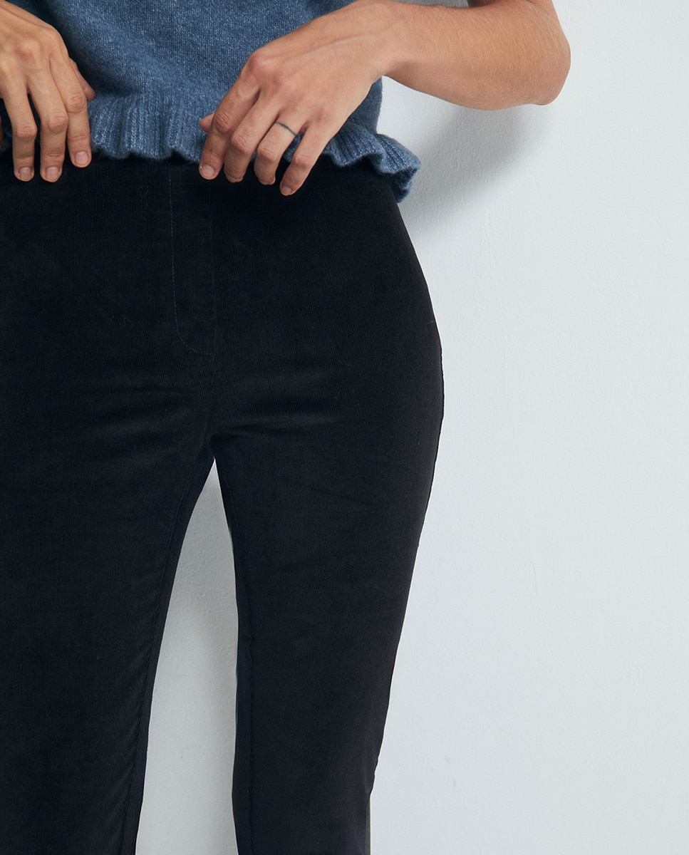 Leggings em Bombazina Fina Preto-3