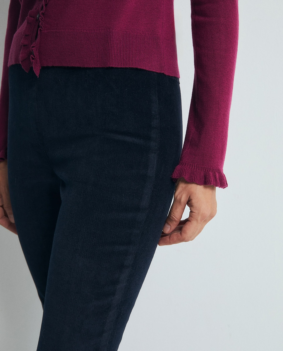 Leggings em Bombazina Fina Azul-marinho-3