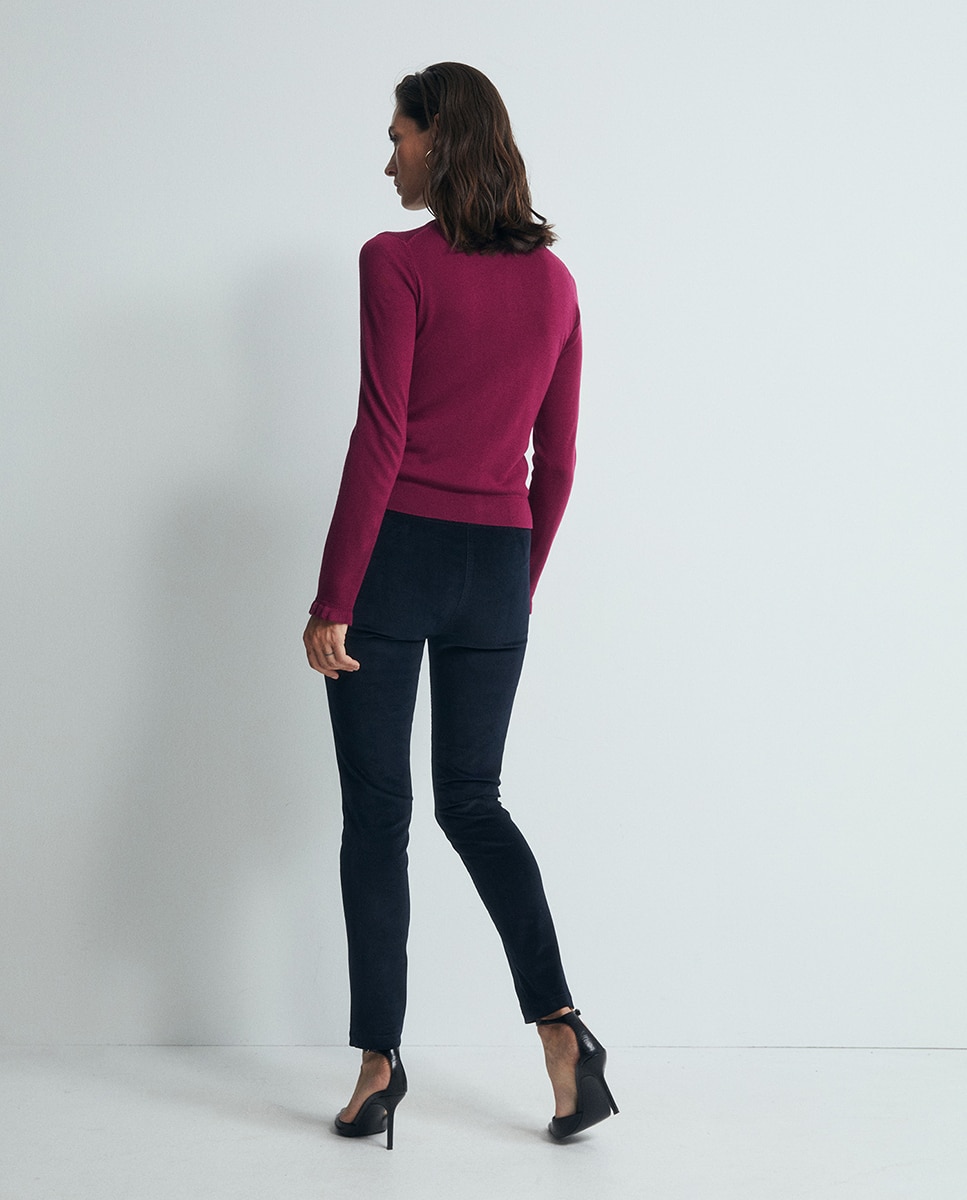 Leggings em Bombazina Fina Azul-marinho-4