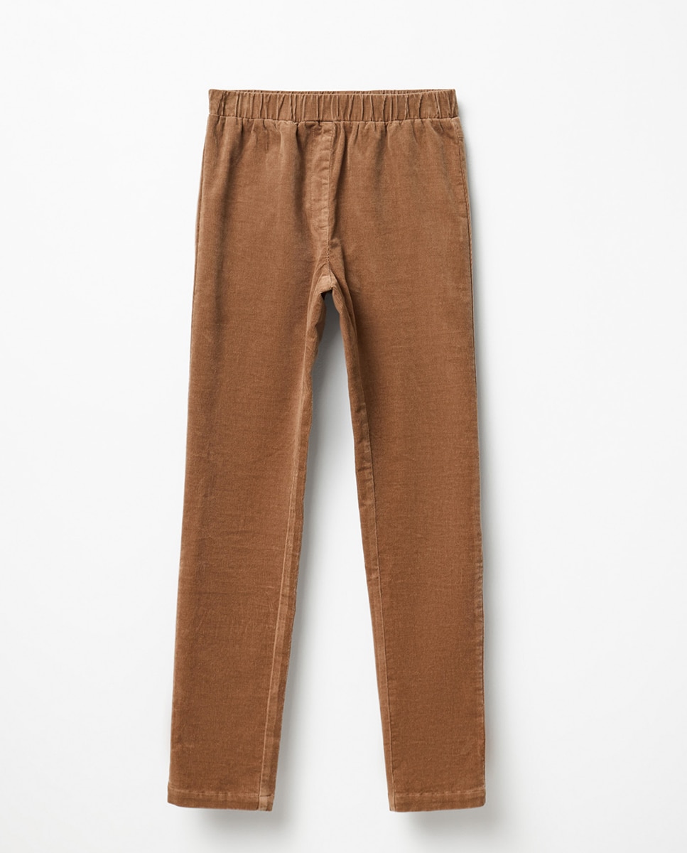 Leggings em Bombazina Fina 730 Camel-5