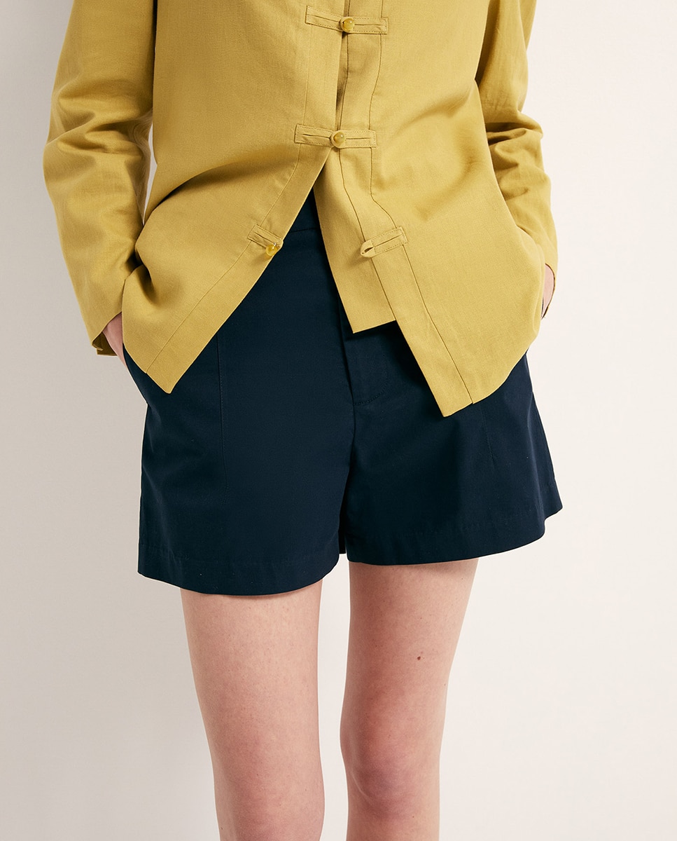 Calções Básicos Marinho-2