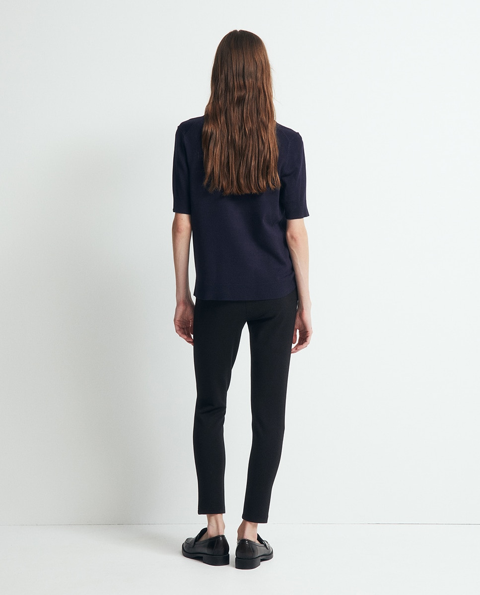 Leggings com Fechos de Correr Preto-4