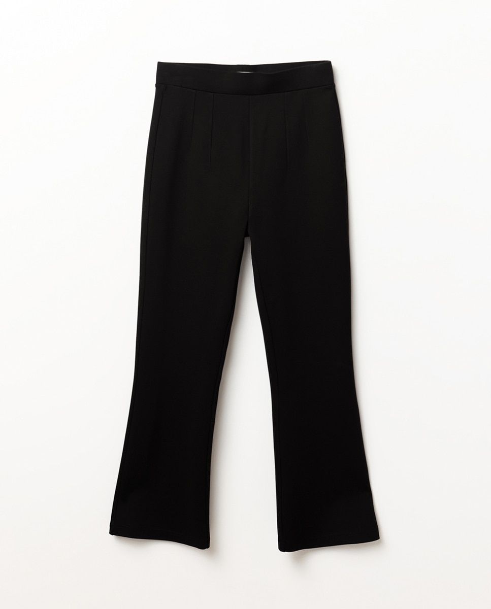 Leggings Cropped Flare Preto-5