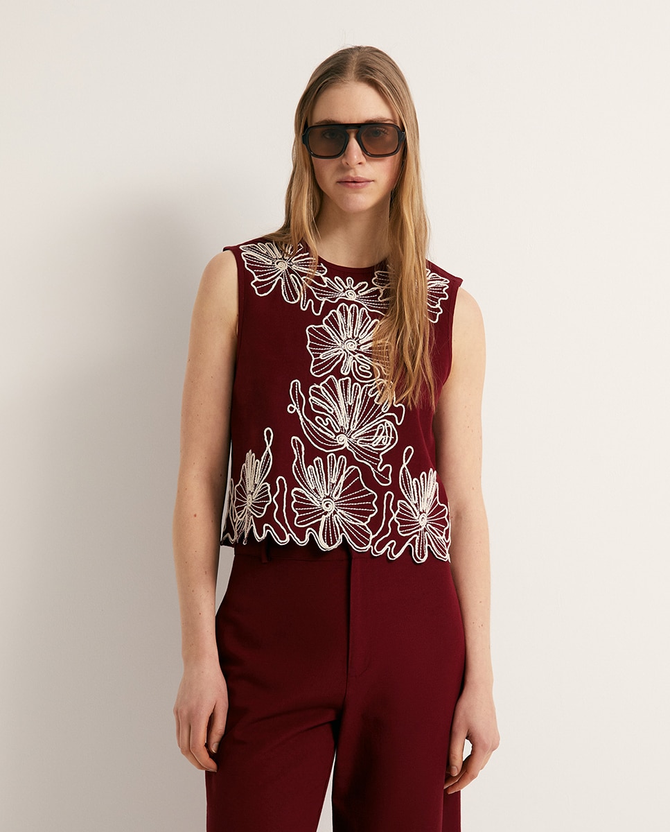 Imagem 0 de Top de Linho Bordado