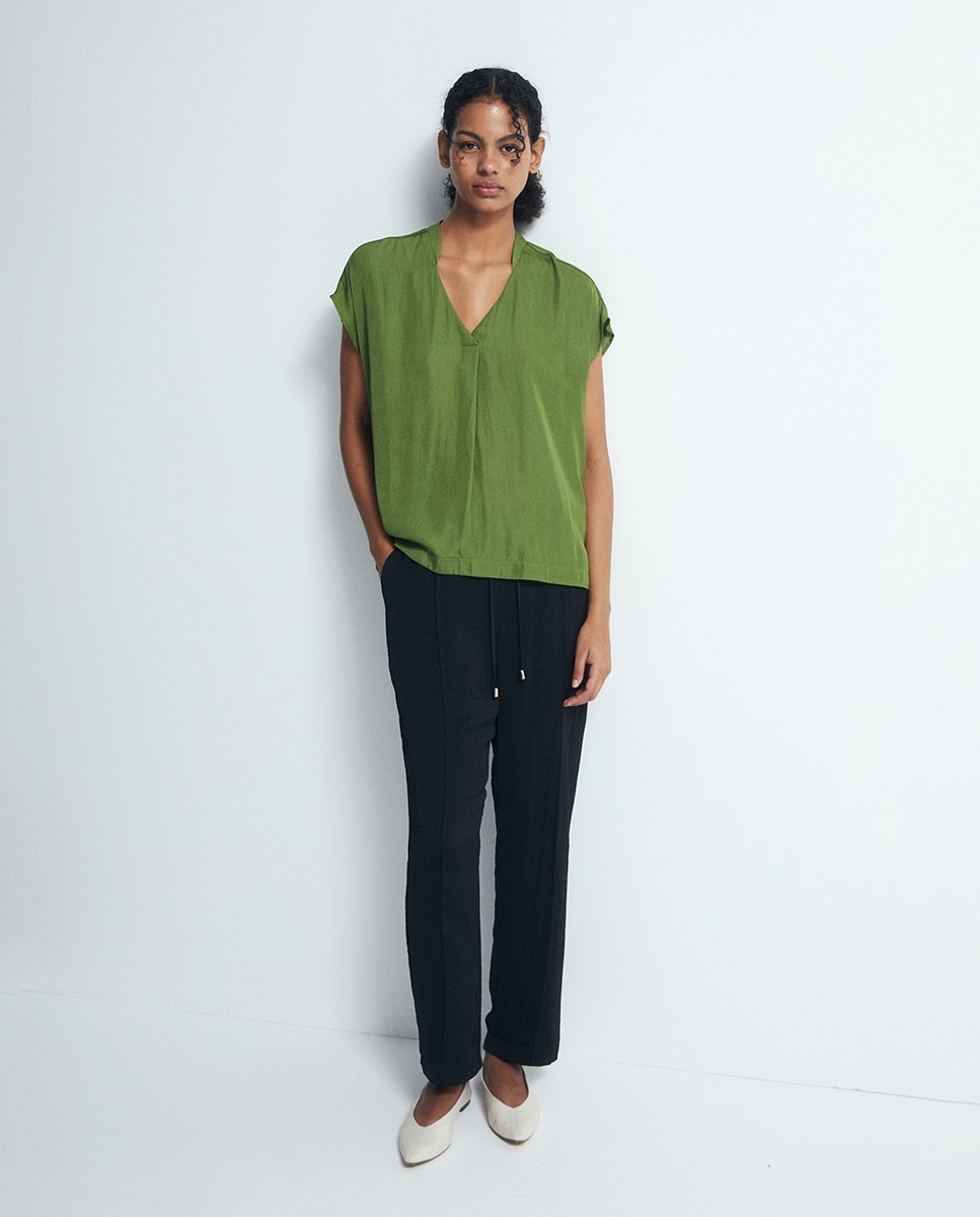 Top fluido pico - Sfera - Verde Verde-2