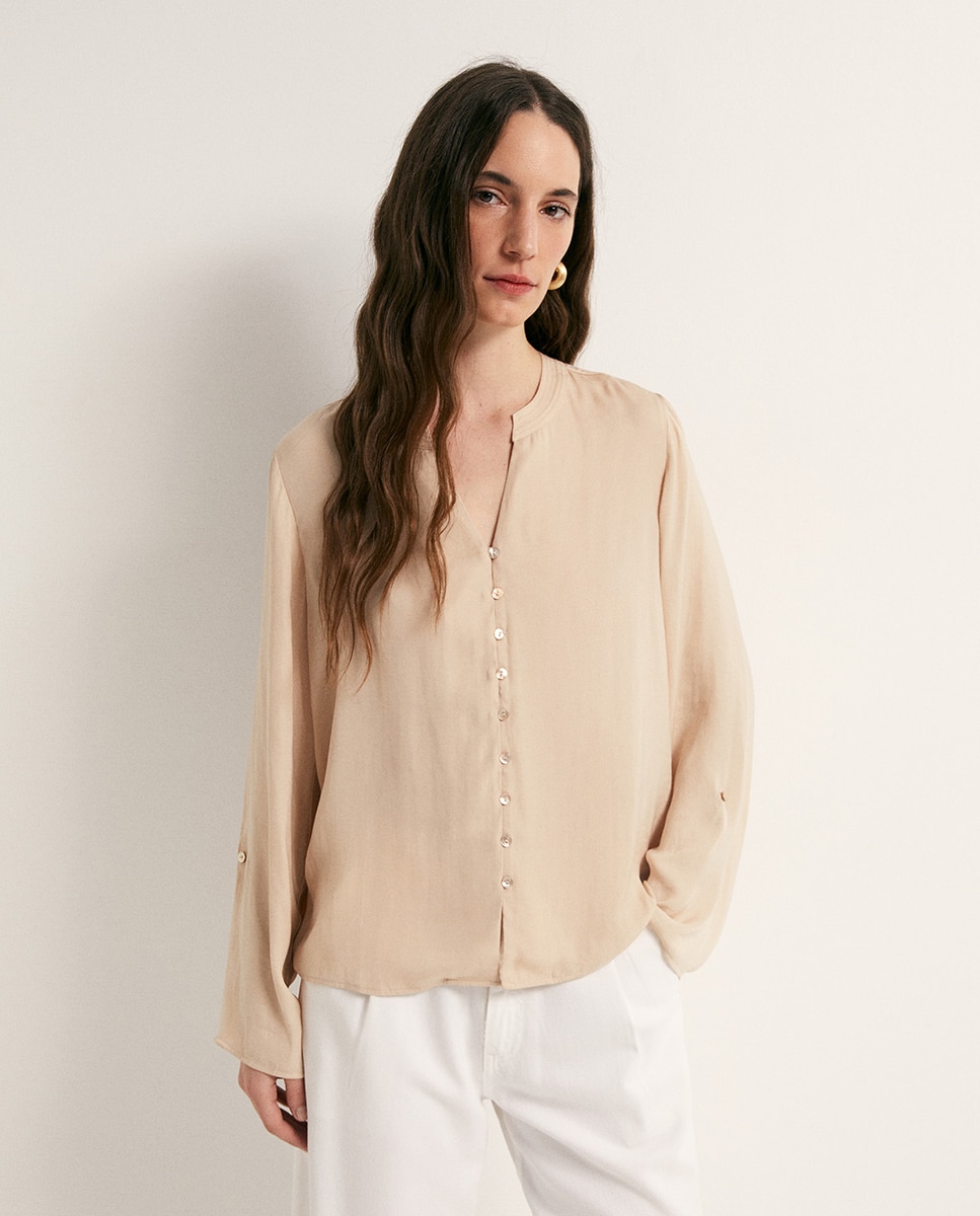 Imagem 0 de Blusa fluida com botões
