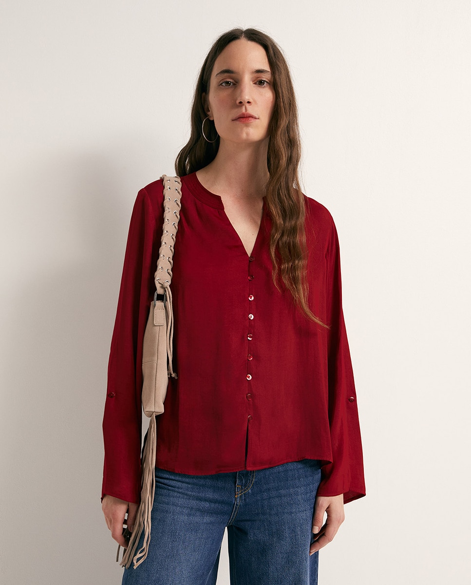 Imagem 0 de Blusa fluida com botões