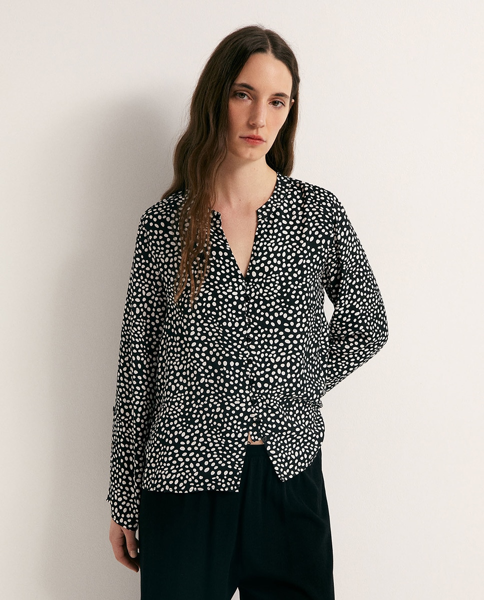 Blusa fluida Preto-1