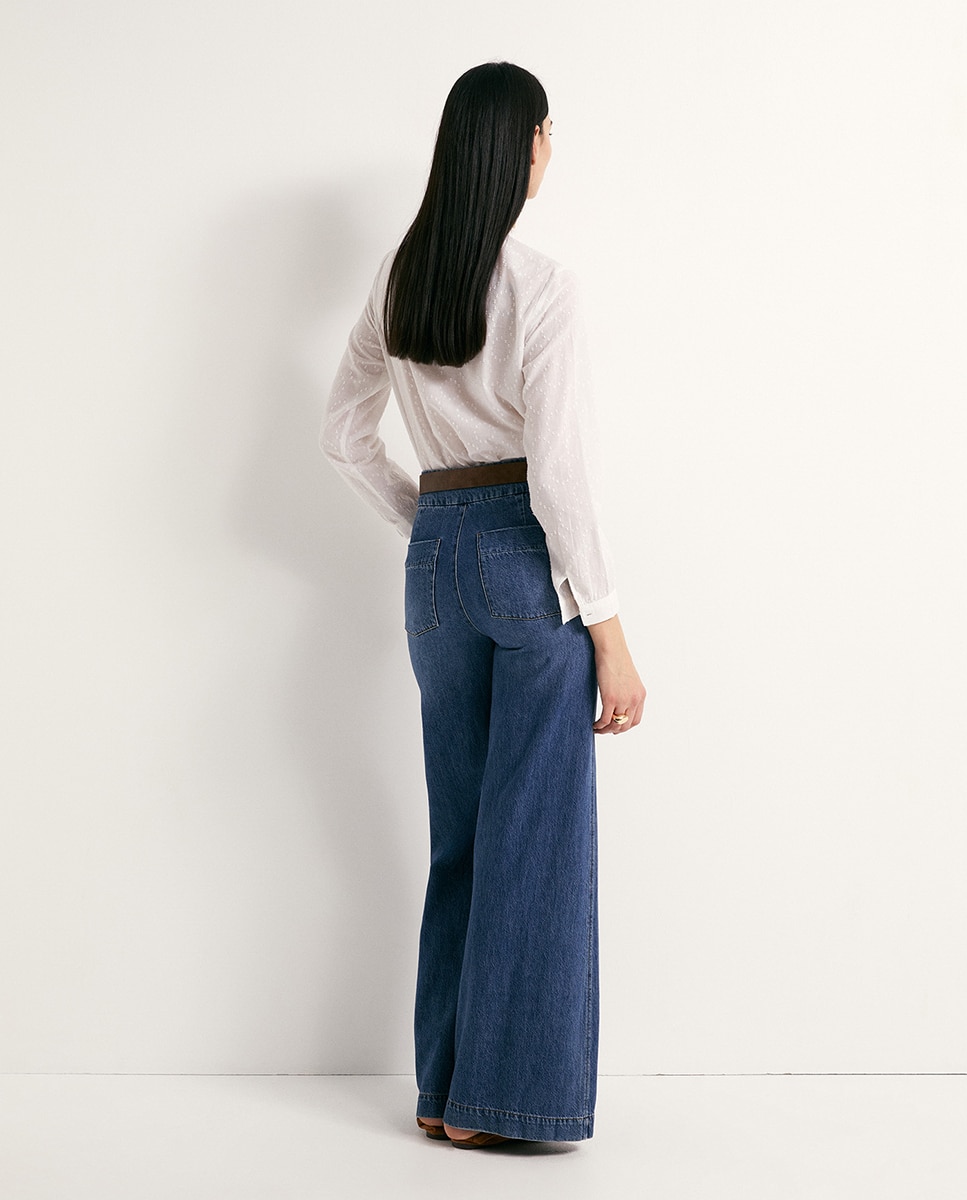 Camisa de Plumetti com Renda Branco-4