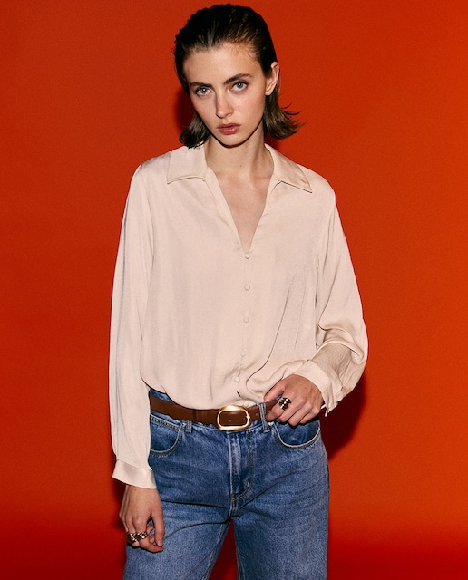 Imagen 0 de Blusa cuello botones