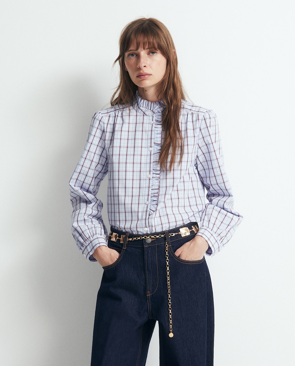 Blusa de Popelina Bordeaux-2