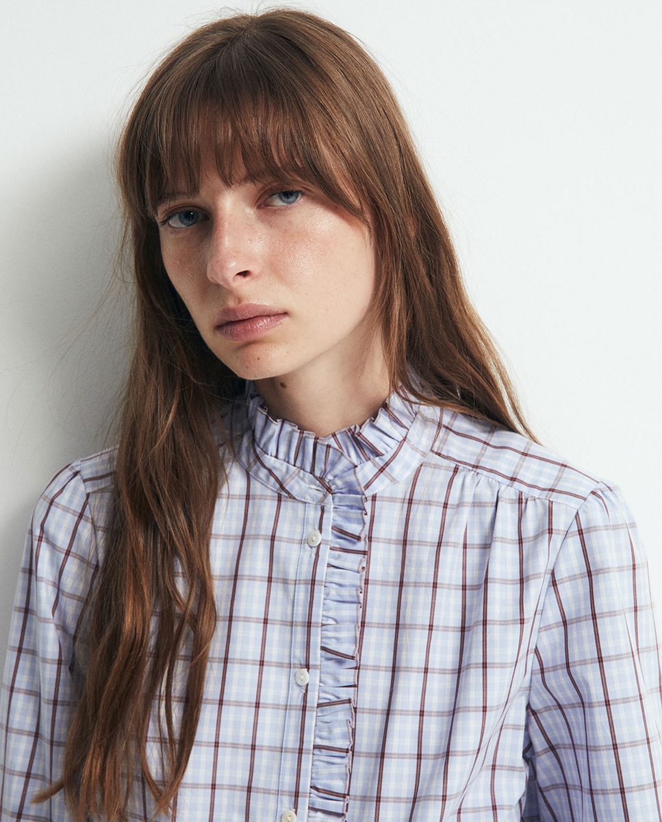 Blusa de Popelina Bordeaux-3