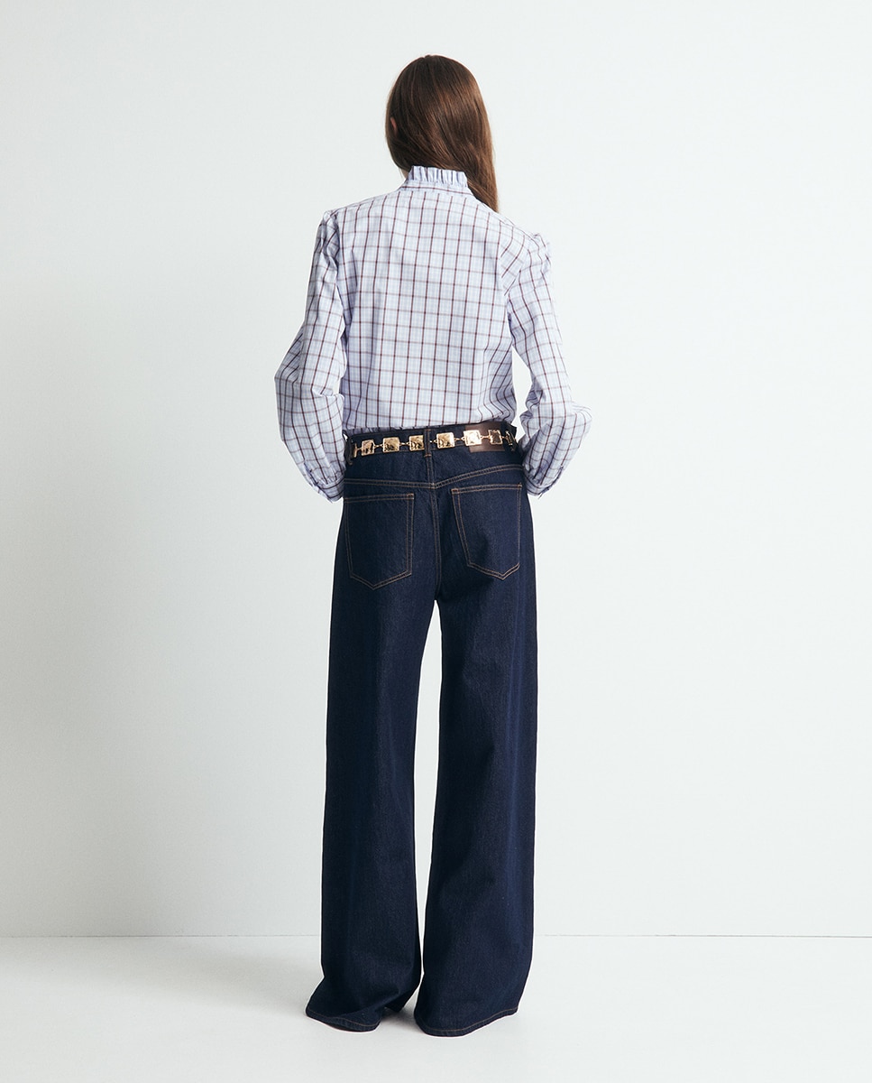Blusa de Popelina Bordeaux-5