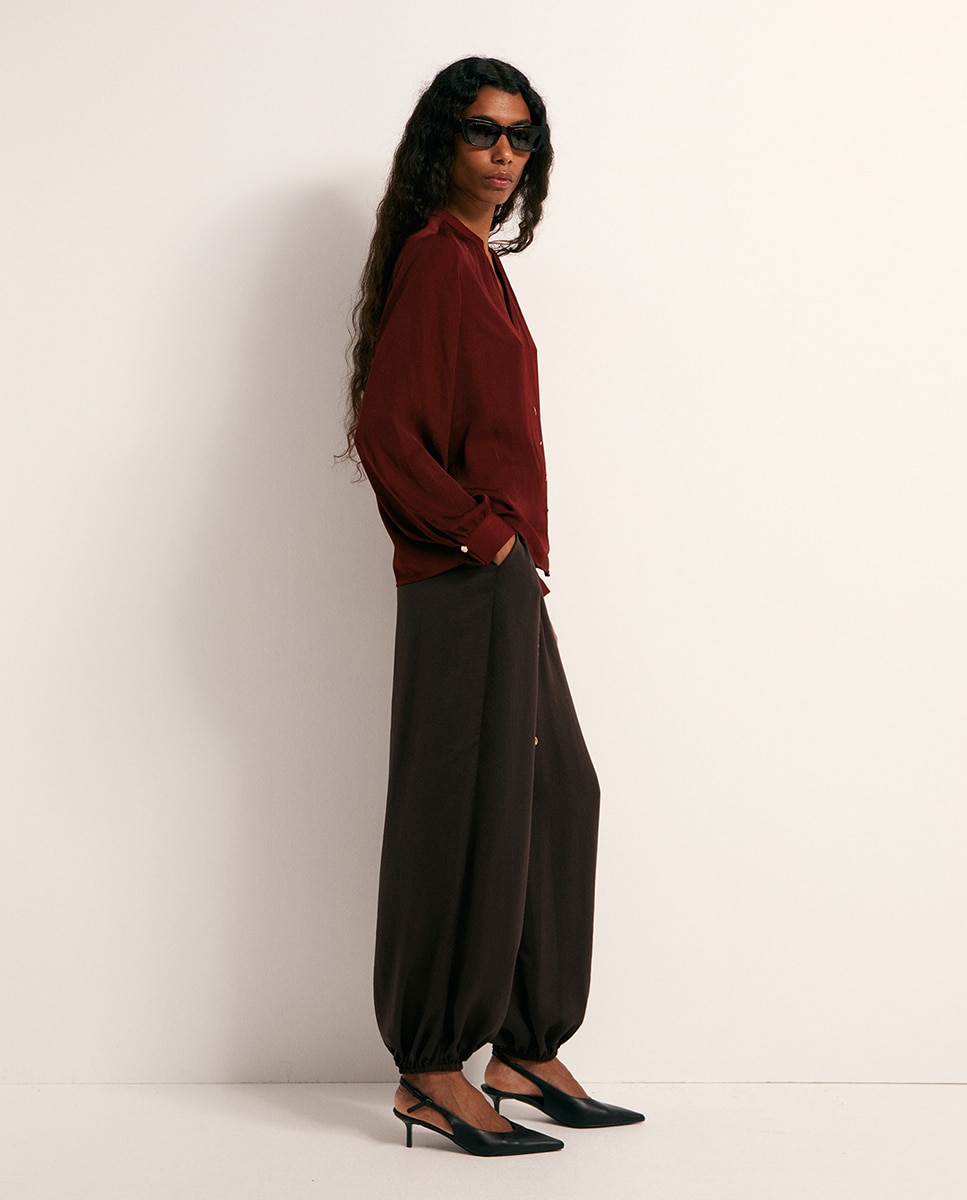 Blusa fluida - Sfera - Bermellon Bermellon-4