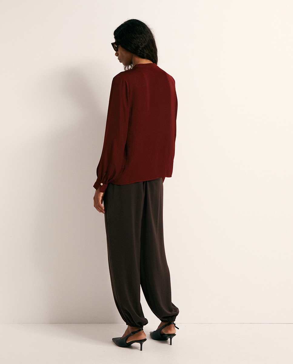 Blusa fluida - Sfera - Bermellon Bermellon-5