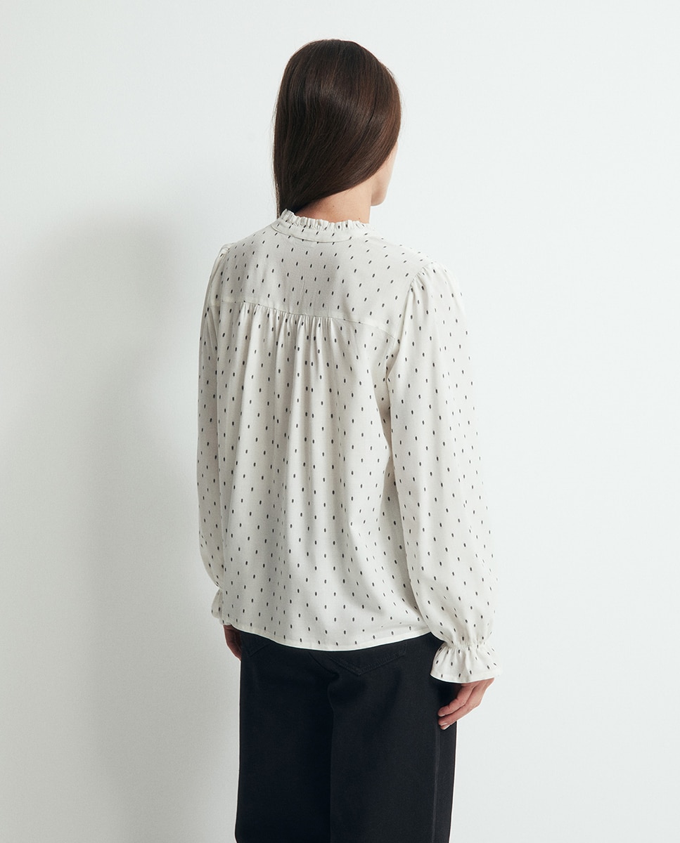 Blusa bordada Branco-5