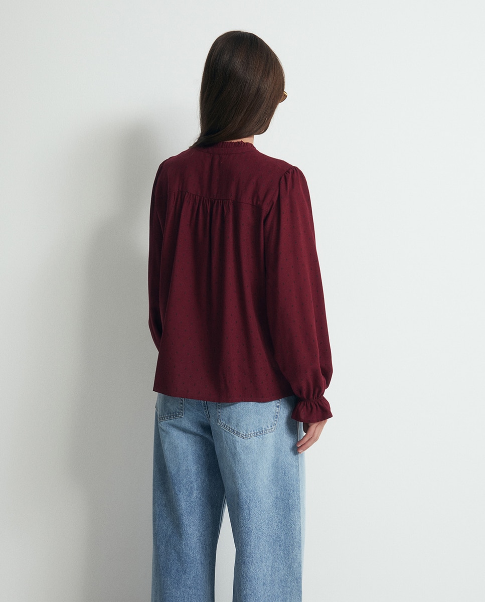 Blusa bordada Bordeaux-5