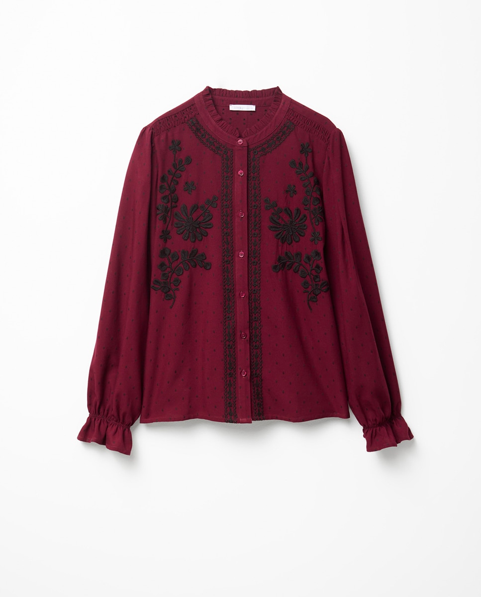 Blusa bordada Bordeaux-6