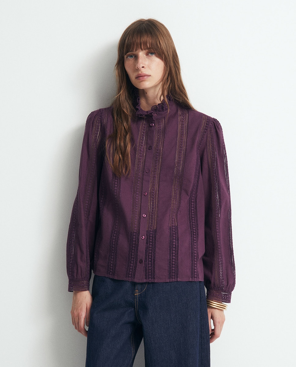 Imagem 0 de Blusa Romântica com Renda