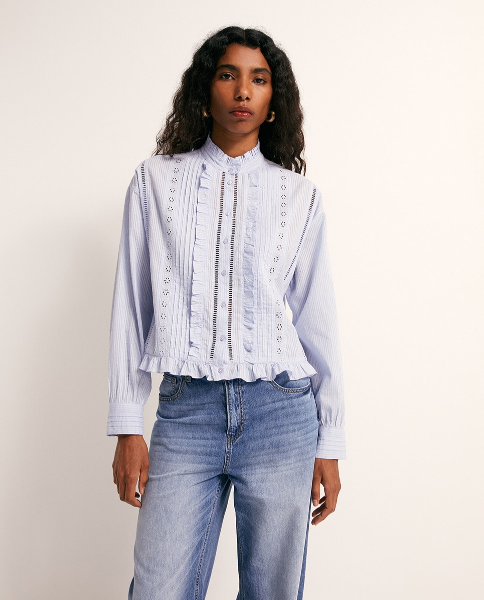 Imagem 0 de Blusa Romântica de Algodão