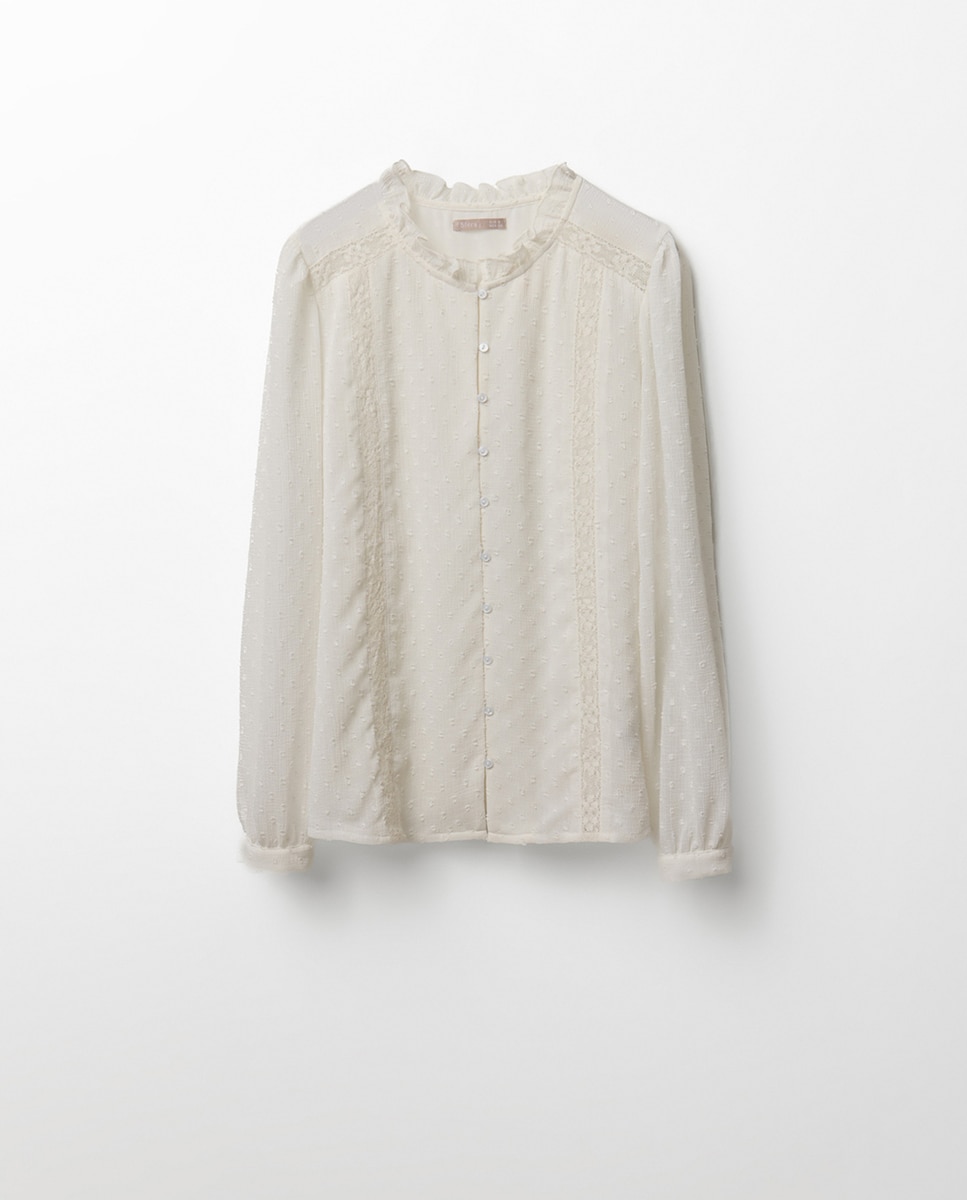 Blusa com Plumetti e Fitas Branco-6
