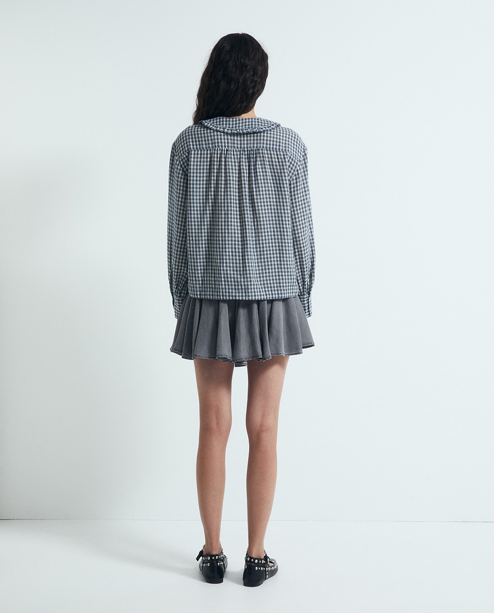 Imagen 4 de Camisa cuello bebe - Sfera - Azul marino Azul marino