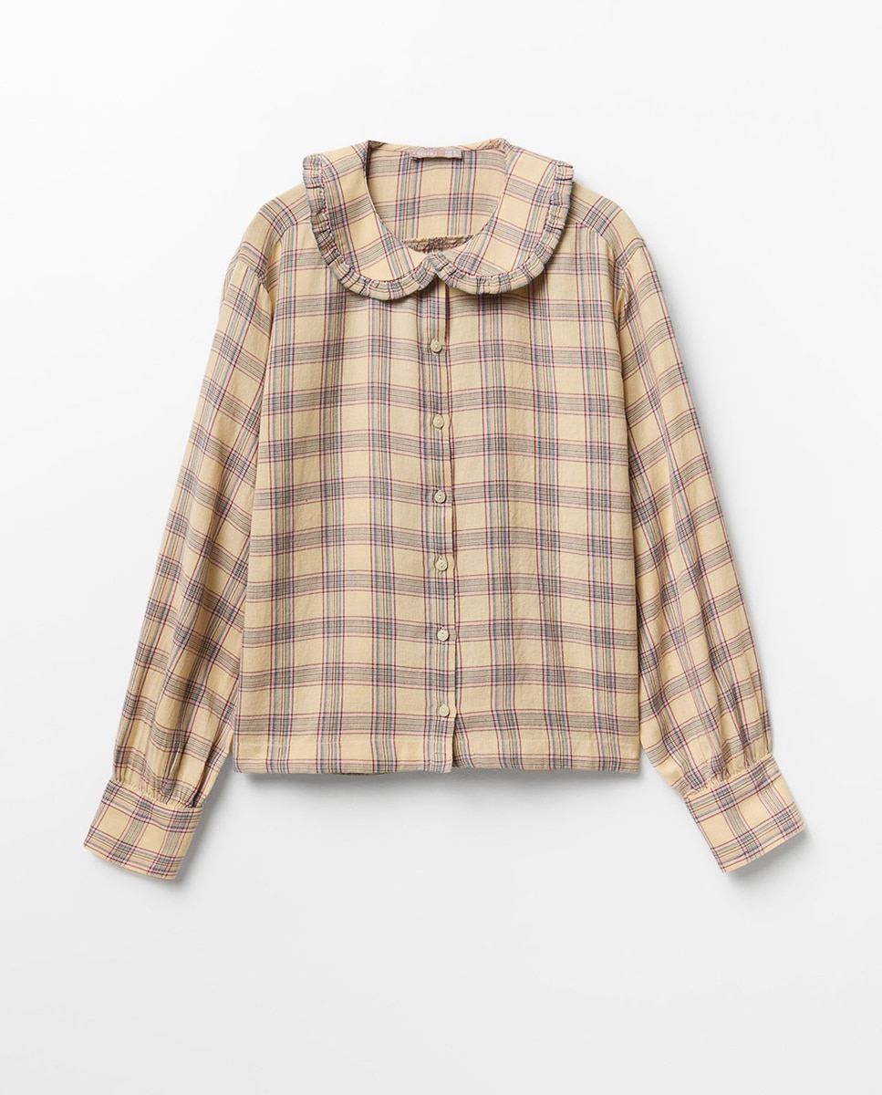Camisa com Gola Bebé Multicolor-5