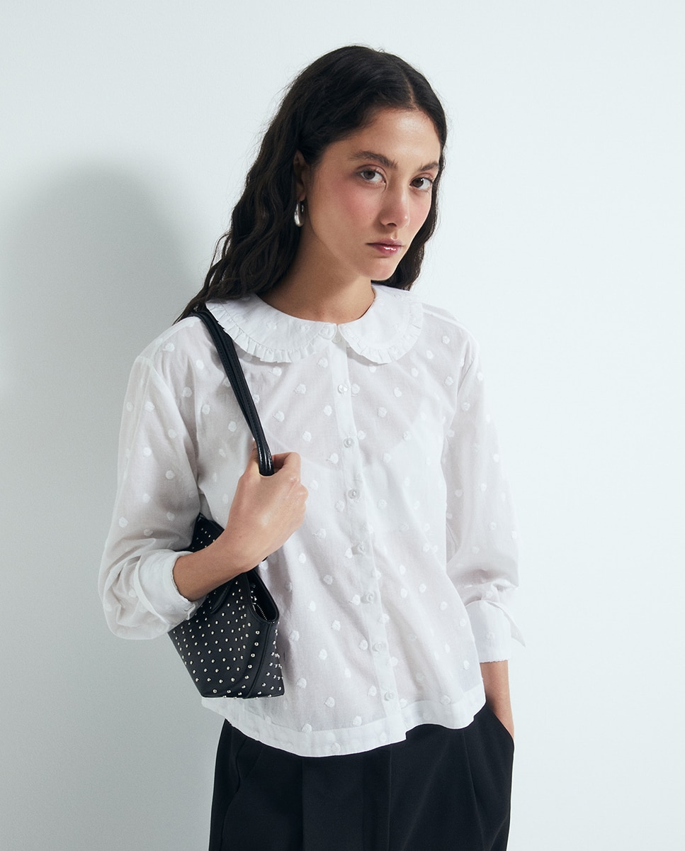Imagen 0 de Camisa cuello bebé Blanco