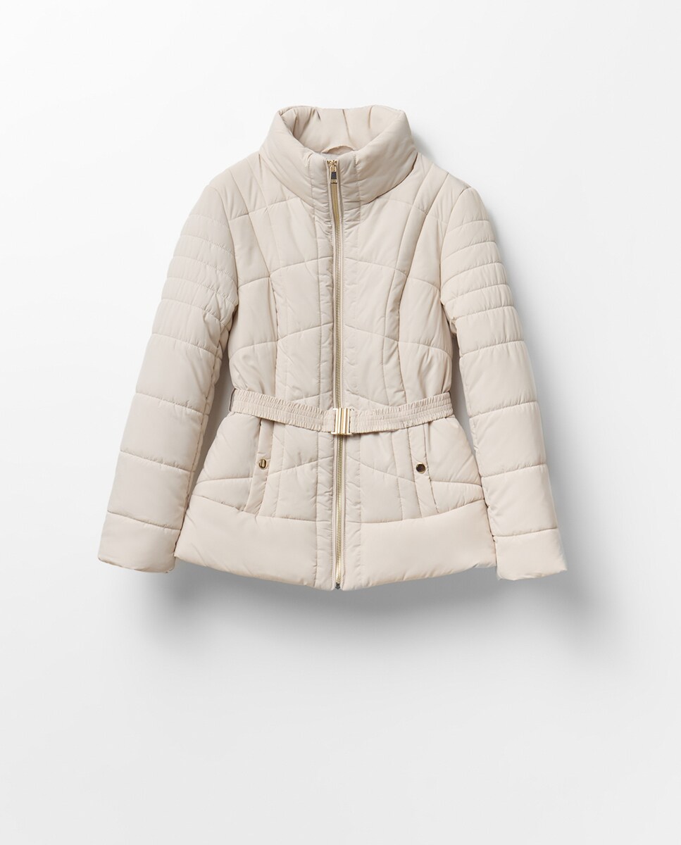 Parka Curta Branco-6