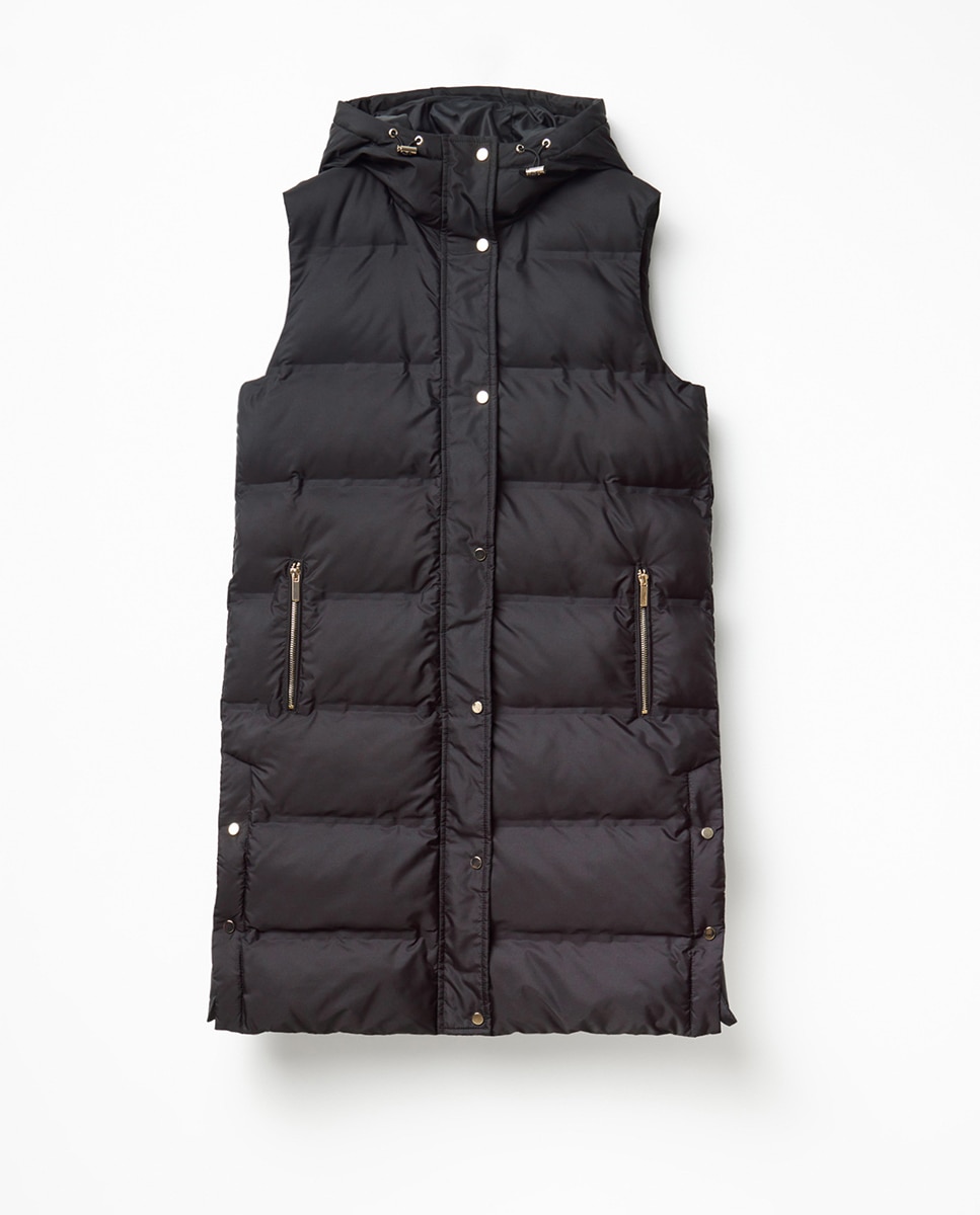 Chaleco largo - Sfera - Negro Negro-5