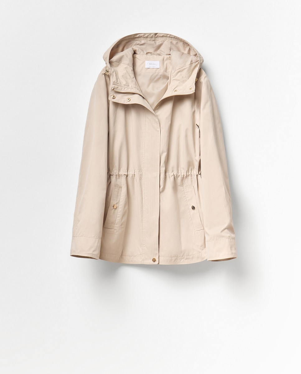 Parka com pespontos Pedra-5