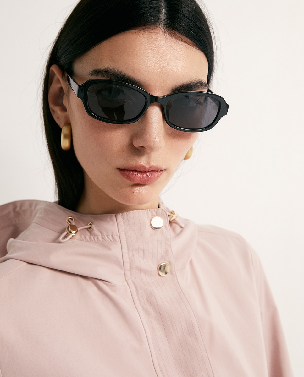 Parka com pespontos Rosa-3