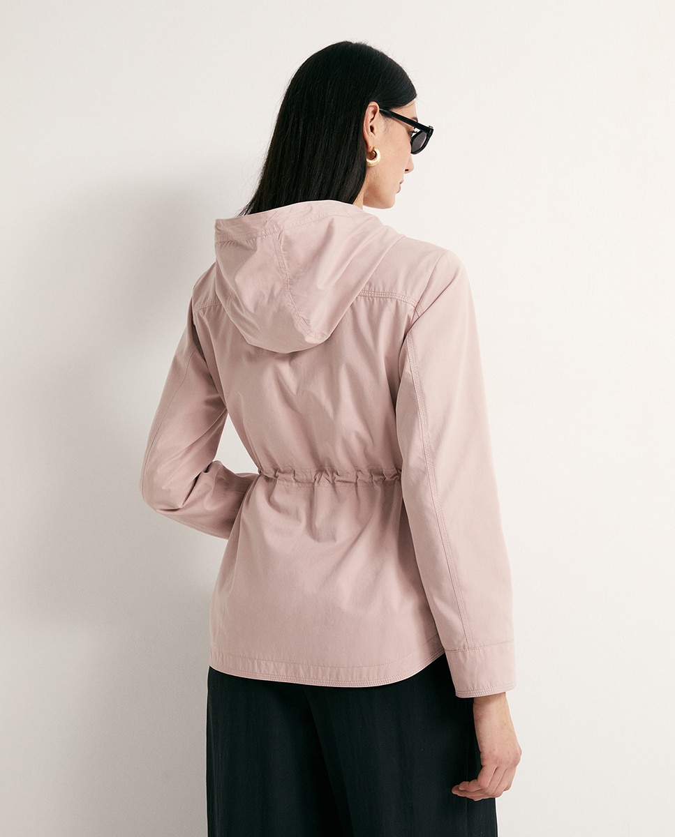 Parka com pespontos Rosa-4