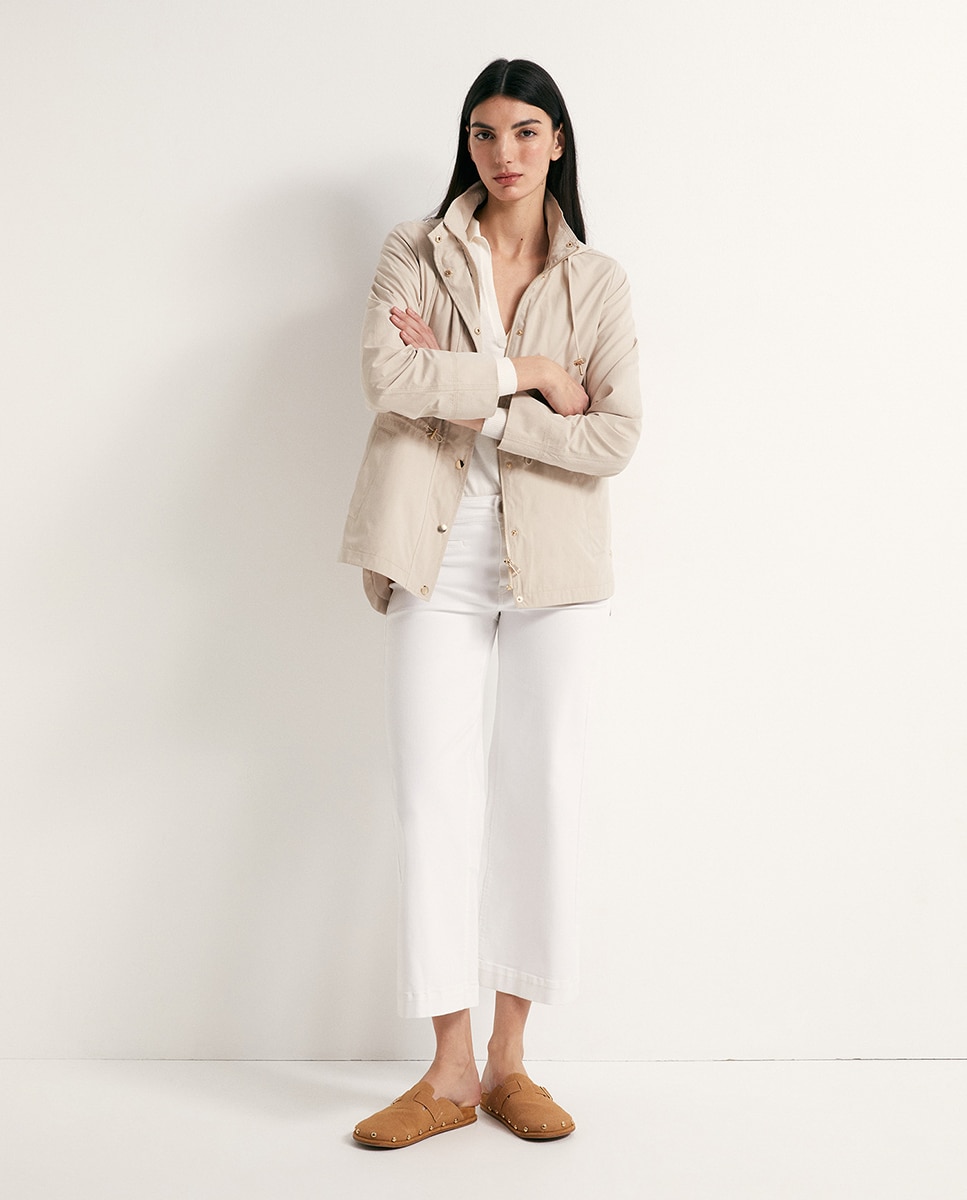 Imagem 0 de Parka com parte inferior arredondada