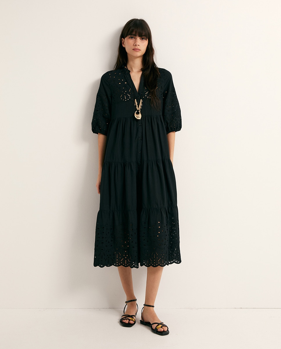 Imagem 0 de Vestido Camiseiro Schiffly