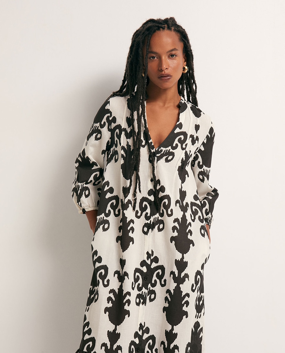 Vestido estampado Chocolate-2