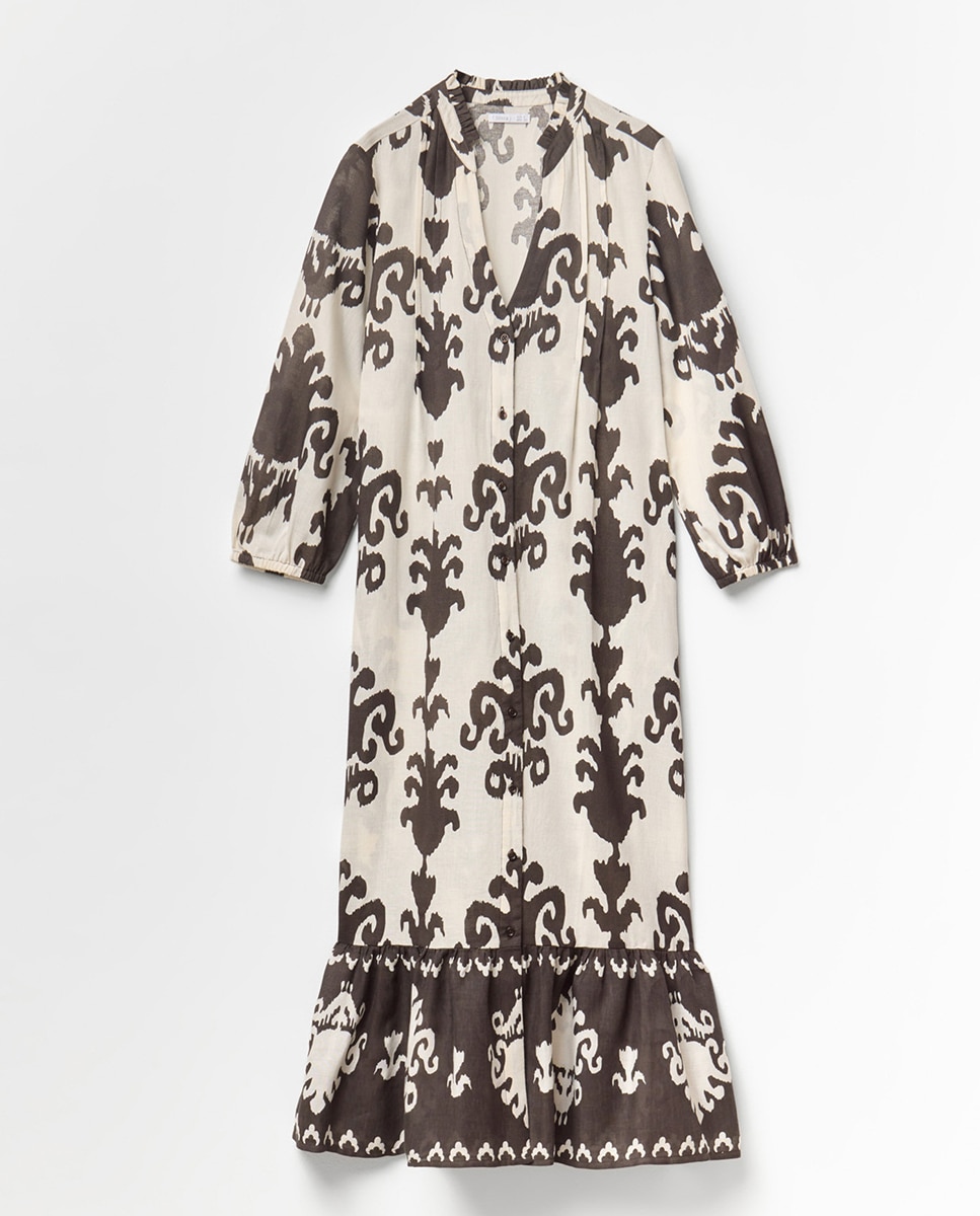 Vestido estampado Chocolate-6