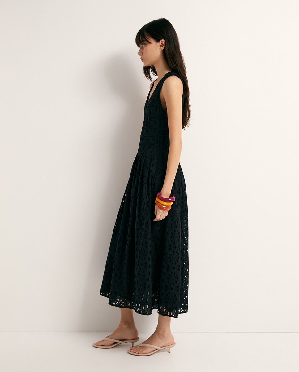 Vestido Schiffly Preto-4
